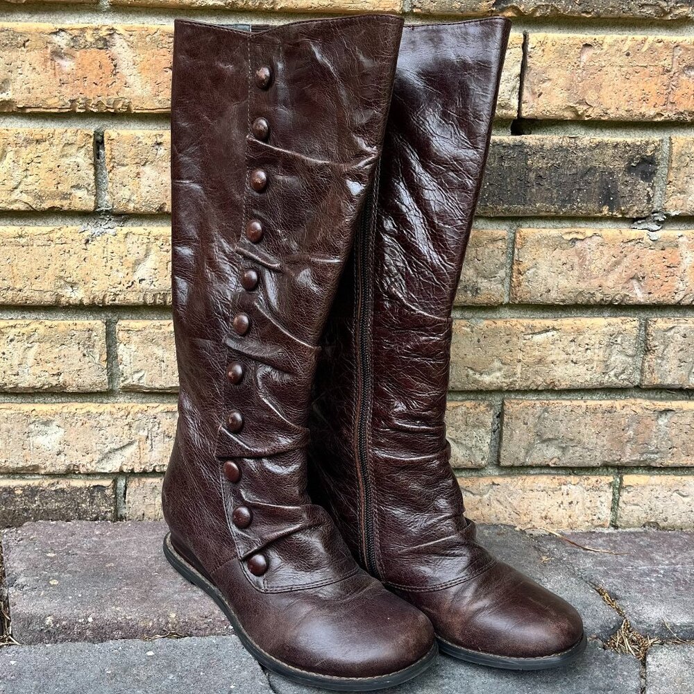 Miz Mooz Bloom Knee High Low Wedge Boot